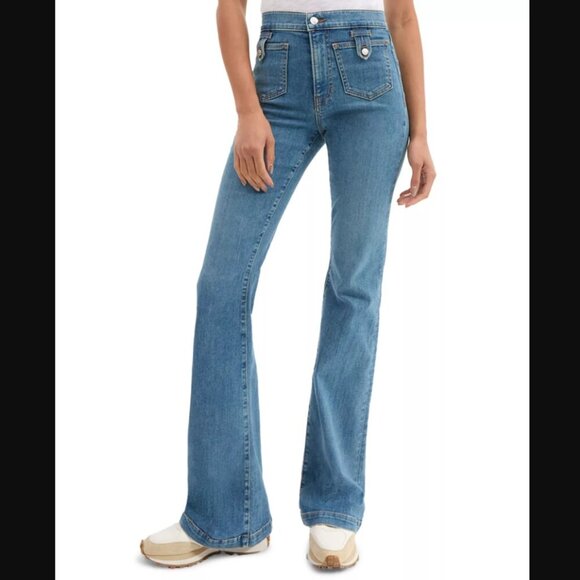 Veronica Beard Denim - Veronica Beard Beverly High Rise Skinny Flare Jeans Enough Said Size 30 NWT